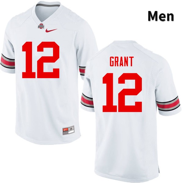 Men's Ohio State Buckeyes #12 Doran Grant White Game College Stitched Football Jersey 23IL047MM